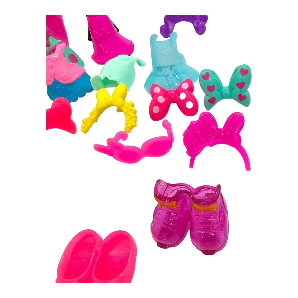 Mattel Minnie Mouse Doll Snap N Style Posable Dress Up Bow-tique Play Set of 27 - Picture 5 of 6